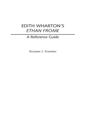 cover image of Edith Wharton's Ethan Frome